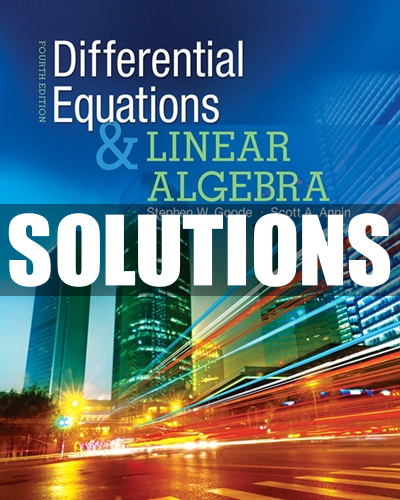 differential equations and linear algebra 3rd edition textbook solutions